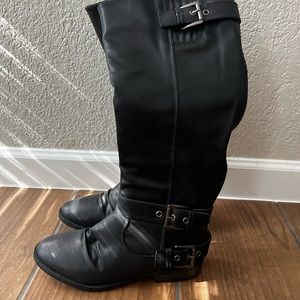 Tall black riding boots womens 6.5